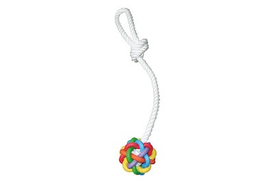 swisspet, Hundespielzeug Nobbly Ball mit Seil Hunde Spielzeug, Nobbly Ball mit Seil