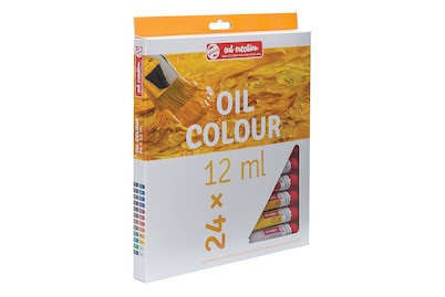 Art Creation, AC Oelfarbe Set 24x12ml, Talens Ölfarbe 24er Set, Mehrfarbig