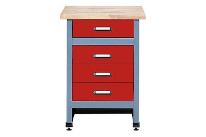 Küpper, Beistelltisch 4 Schubladen, Küpper Beistelltisch mit 4 Schubladen | 60 × 60 × 84 cm