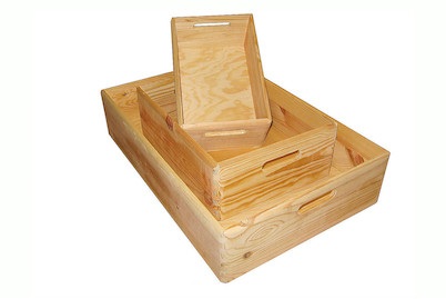 Oecoplan, Oecoplan Stapelbox 23x30x40, Holz Zollhaus Holzkiste