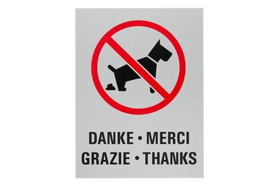 Weitere, KEINE HUNDETOILETTE, Keine Hundetoilette Schild | 20 × 10 cm