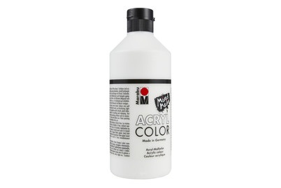 Marabu, MARABU Marabu-Acrylcolor, Marabu Acrylfarbe Acryl Color 500 ml Weiss