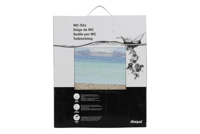 CONFORAMA, WC-SITZ ´´BEACH´´, DiAqua WC-Sitz Nice Slow Down | 45 × 37 cm