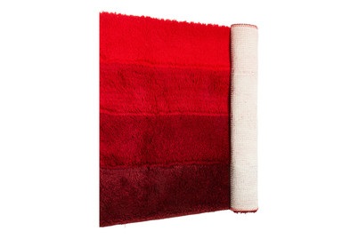 Spirella, SPIRELLA BADTEPPICH FOUR, Spirella Badteppich Four Rot | 55 × 65 cm