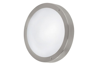 Eglo, Eglo VENTO 1 Aussen Wandl. Edelstahl, Eglo Deckenleuchte Vento 1 Weiss-Edelstahl