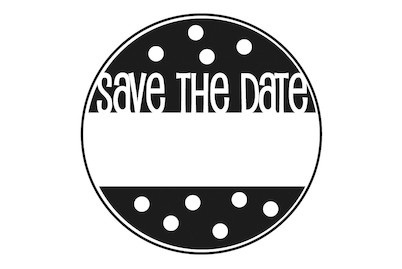 Rayher, Stempel Save the Date 3CM ø, Rayher Stempel Save the Date | ? 3 cm