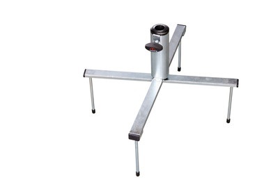 Doppler, Doppler Klappbarer Rasenspieß Schirmständer, Doppler - Befestigungs-Set RASENDORN - grau - Metall - 51.5/33.5/5.6 cm