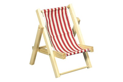 Rayher, Holz-Sonnenliege, klassikrot, 14cm, SB-B, Rayher Holz-Sonnenliege | 14 cm