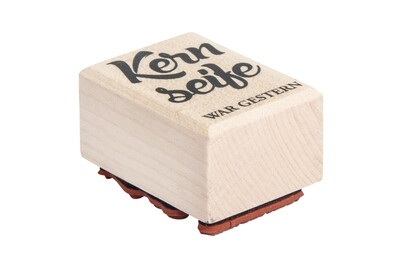 Rayher, Stempel Kernseife war gestern , 3x4cm, Stempel Kernseife war gestern , 3x4cm