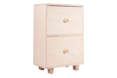 Rayher, Holz-Kommode auf Füße, FSC Mix Credit, Rayher Holz-Kommode auf Füsse FSC | 16.5 × 9 × 24 cm