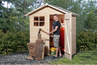 Weka, Weka Gerätehaus 345 Gr.1, o. Boden, Weka Gerätehaus 345 Gartenhaus 1 | 100 × 180 cm