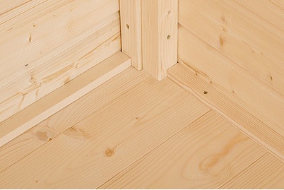 Weka, Weka Boden für Gartenhaus 123 Gr.4, Weka Gartenhaus 122/123 Gr. 4 Holz Natur | 301 × 235 cm