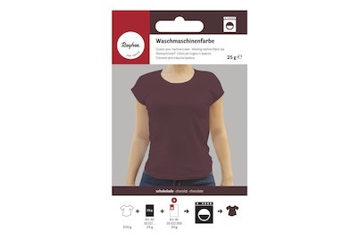 Rayher, Waschmaschinenfarbe, schokolade, 25g, Waschmaschinenfarbe braun 25g