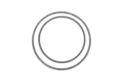 Rayher, Set Metall-Flachringe, silber,Btl 4Stück, Rayher Metall-Flachringe | ? 2.5-2 cm | 4 Stück