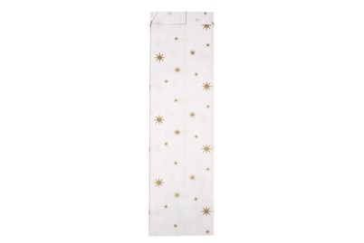 Rayher, Papier-Faltenbeutel m. Sternchen gold, Rayher Papier-Faltenbeutel mit Sternchen | 7 × 24 cm | 25 Stück