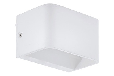 Eglo, EGLO LED Wandlampe SANIA 4 Weiss 13x8cm, Eglo LED-Wandleuchte Sania 4 Weiss | 8 × 13 cm | 6 W