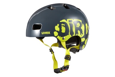Uvex, Uvex Kinder-Fahrradhelm KIDS 3 DIRTBIKE in anthrazit/lime in Gr. 51-55, uvex sports Kinder-Radhelm
