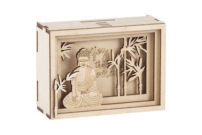 Rayher, Holz 3D Geschenkbox 