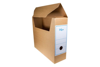 Büro Line, Ablegeschachtel Snap A4 5 Stk./Etiketten, Büroline 660745 Ablegeschachtel Snap A4 braun, mit Etiketten 5 Stk