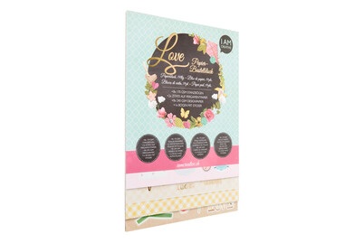 I am Creative, Papier Bastelblock, Love, DIN A4, I AM CREATIVE Papier Bastelblock 4087.597 Love A4