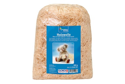 GLOREX, Holzwolle Beutel à 500g, Glorex Holzwolle | 0.5 kg