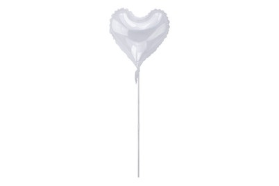 Rayher, Bubble Ballon Herz m. Stab 40 ± 2cm ø, Rayher Bubble Ballon Herz mit Stab | ? 40 cm | 2 Stück
