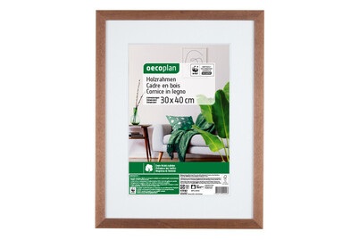 Oecoplan, Oecoplan Holzrahmen 30x40 cm braun, Oecoplan Bilderrahmen