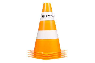 HUDORA, Hudora ® Pylone, 4 Stück - orange, HUDORA 76105 - Pylonen Set 4 Stk.
