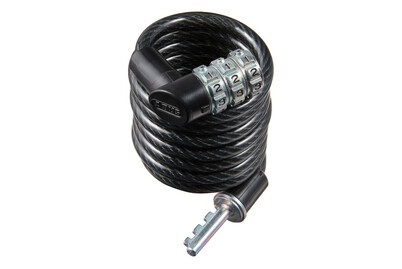 ABUS, Abus ABUS 3506K/120 BK Kabelschloss, Abus Spiralkabelschloss 3506C | 120 cm