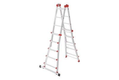 Hailo, Hailo Mulitfunktions-Teleskopleiter, Hailo Teleskopleiter 4 x 5 Sprossen