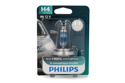 Philips, Philips Halogen Leuchtmittel X-tremeVision H4 60/55 W 12 V, Philips X-treme Vision Pro150 H4 | 60 W