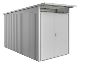 Biohort, Biohort Gerätehaus AvantGarde A4, Doppeltüre, Biohort - Gerätehaus AVANTGARDE GR. A4 - silber - Metall - 380/180/222 cm