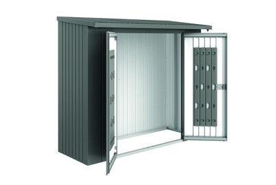 Biohort, Biohort Türpaket zu Kaminholzregal Wood Stock230, Biohort Türpaket für WoodStock 230 Quarzgrau