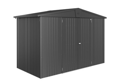 Biohort, Biohort - Gerätehaus EUROPA 4A - dunkelgrau - Metall - 156/316/209 cm, Biohort Gerätehaus Europa 4A Dunkelgrau