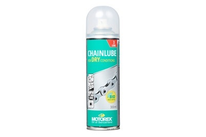 Motorex, Motorex Chainlube Dry Spray 300 ml, Kettenschmiermittel für trockene Einsatzbedingungen, Motorex Chainlube Trocken | 300 ml