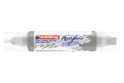 edding, edding Acrylmarker 5400, silber, Edding Acrylmarker 5400 double liner, silber sdm, 5400-923