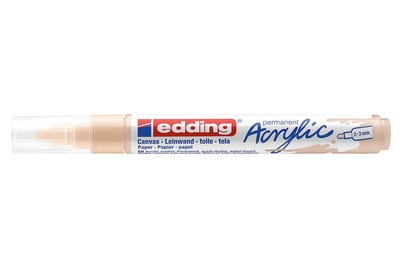 edding, edding Acrylmarker 5100, warmbeige, Edding Acrylmarker 5100, 2-3mm, hautfarbe, 5100-255