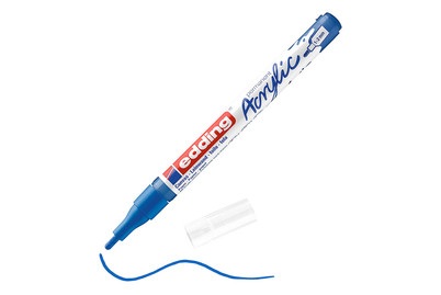 edding, EDDING Acrylmarker 5300 1-2mm 5300-903 enzianblau sdm, Edding Acrylmarker 5300, 1-2mm, enzianblau sdm, 5300-903