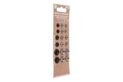 GLOREX, GLOREX Metall-Druckknöpfe, Glorex Metall-Druckknöpfe | ? 8-15 mm | 18 Stück