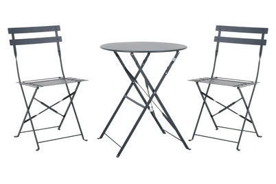 MOOD, Mood Balkon-set Positano Anthrazit, Home and More Balkon-Set Positano Anthrazit | ? 60 cm