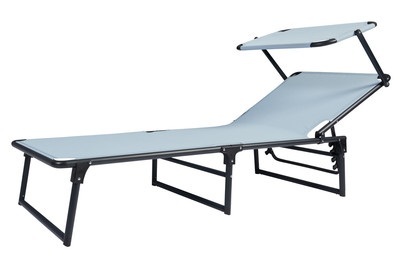 MOOD, Mood Liege Mit Sonnenschutz Hawaii, Home and More Liege mit Sonnenschutz Hawaii | 61 × 188 cm