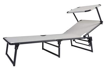 MOOD, Mood Liege Mit Sonnenschutz Hawaii, Home and More Liege Hawaii Sonnenschutz | 78 × 61 × 188 cm