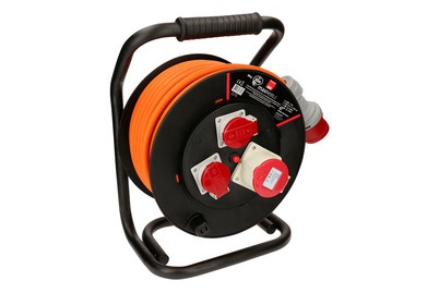 Max Hauri, Max Hauri - Baustellen-Kabelrolle maxREEL 30 m 1x CEE16-5, 2xT25, 