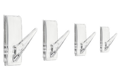 NoName, Klebehaken Transparent. 4 ST, Klebehaken Transparent | 4 Stück