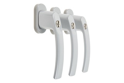 SUEDMETALL, SUEDMETALL Fenstergriff abschliessbar, Suedmetall Fenstergriff Sicherheitsset | 13 cm | 3 Stück