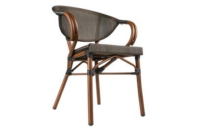 MOOD, MOOD Bistrostuhl GENOVA Schwarz, Home and More Textilene-Stuhl Genova Schwarz | 57 × 81.5 cm