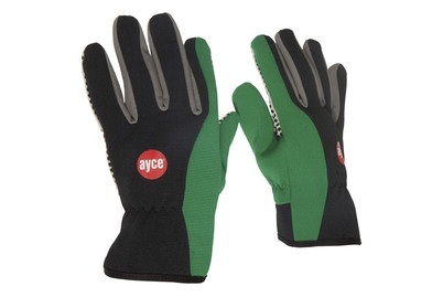 AYCE, AYCE Handschuhe STRECH NUBS, Ayce Handschuhe Nubs Stretch | Schwarz-Grün-Grau | Grösse L
