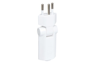 Max Hauri AG, Max Hauri AG 125941 Netzstecker Schweiz Polycarbonat 250 V Weiß, Max Hauri AG Clip Clap Montagestecker Weiss | 250 V