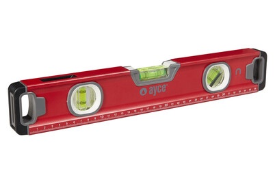 AYCE, AYCE Wasserwaage, Ayce Wasserwaage Grau-Schwarz-Rot | 40 cm