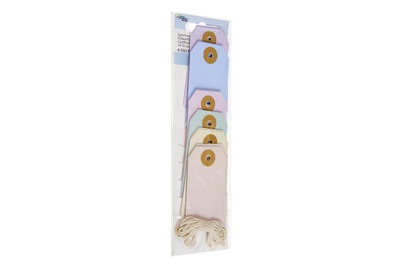 GLOREX, GLOREX Geschenk-Anhänger Karton, Glorex Geschenk-Anhänger Karton | 9 × 4 cm | 24 Stück